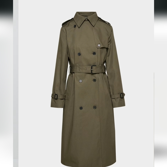 Aritzia Jackets & Blazers - *NEW* Aritzia Khaki Double-Breasted Trench‎ Coat